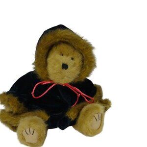 The Boyds Collection Teddy Bear With Hooded Cloak Faux Fur Trim 12 in Plush 2000